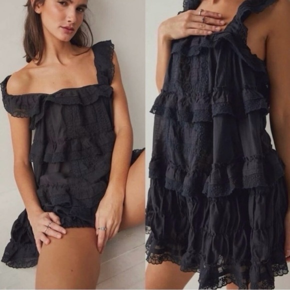 Free People Tiered and True Romper - Picture 2 of 5